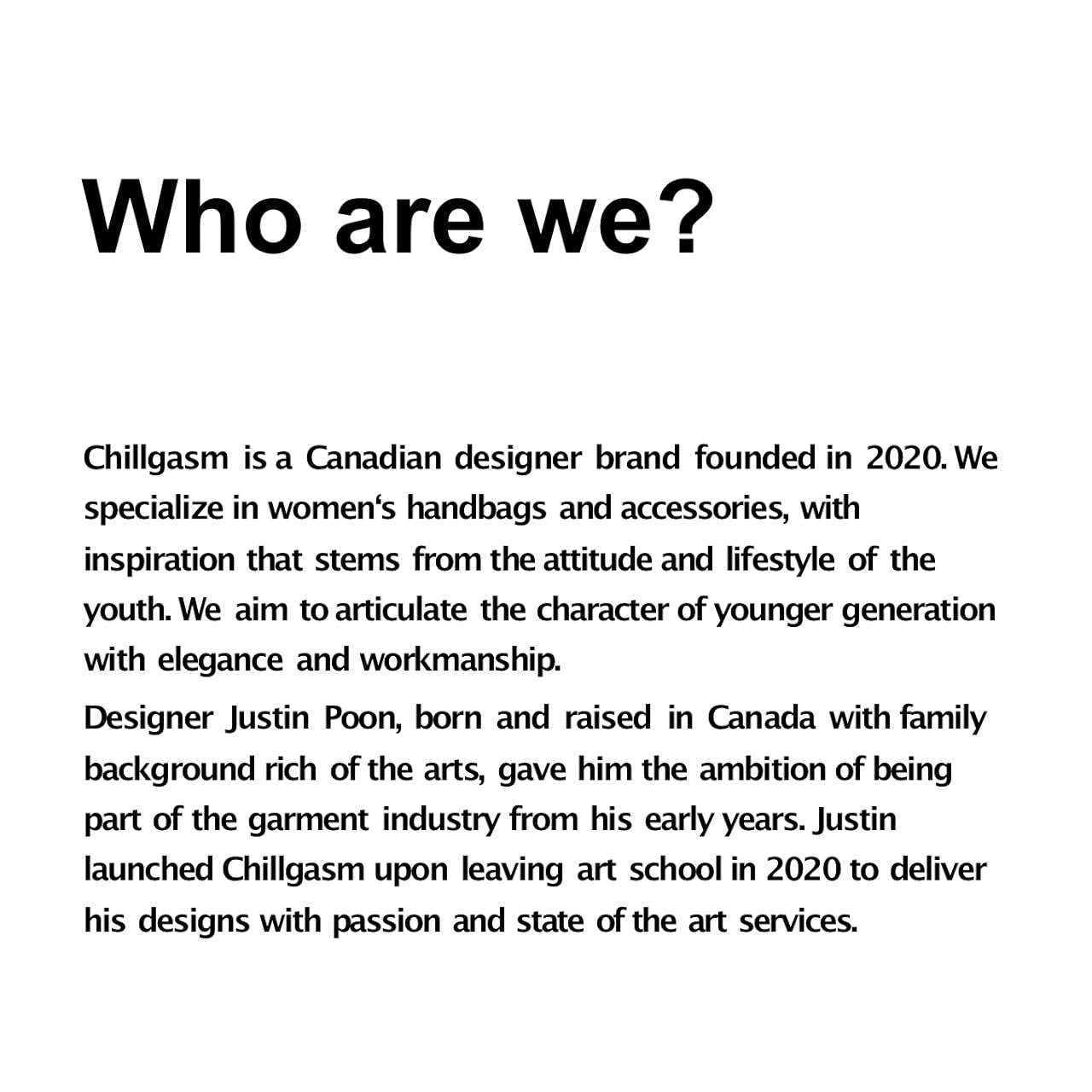 chillgasm women brand story